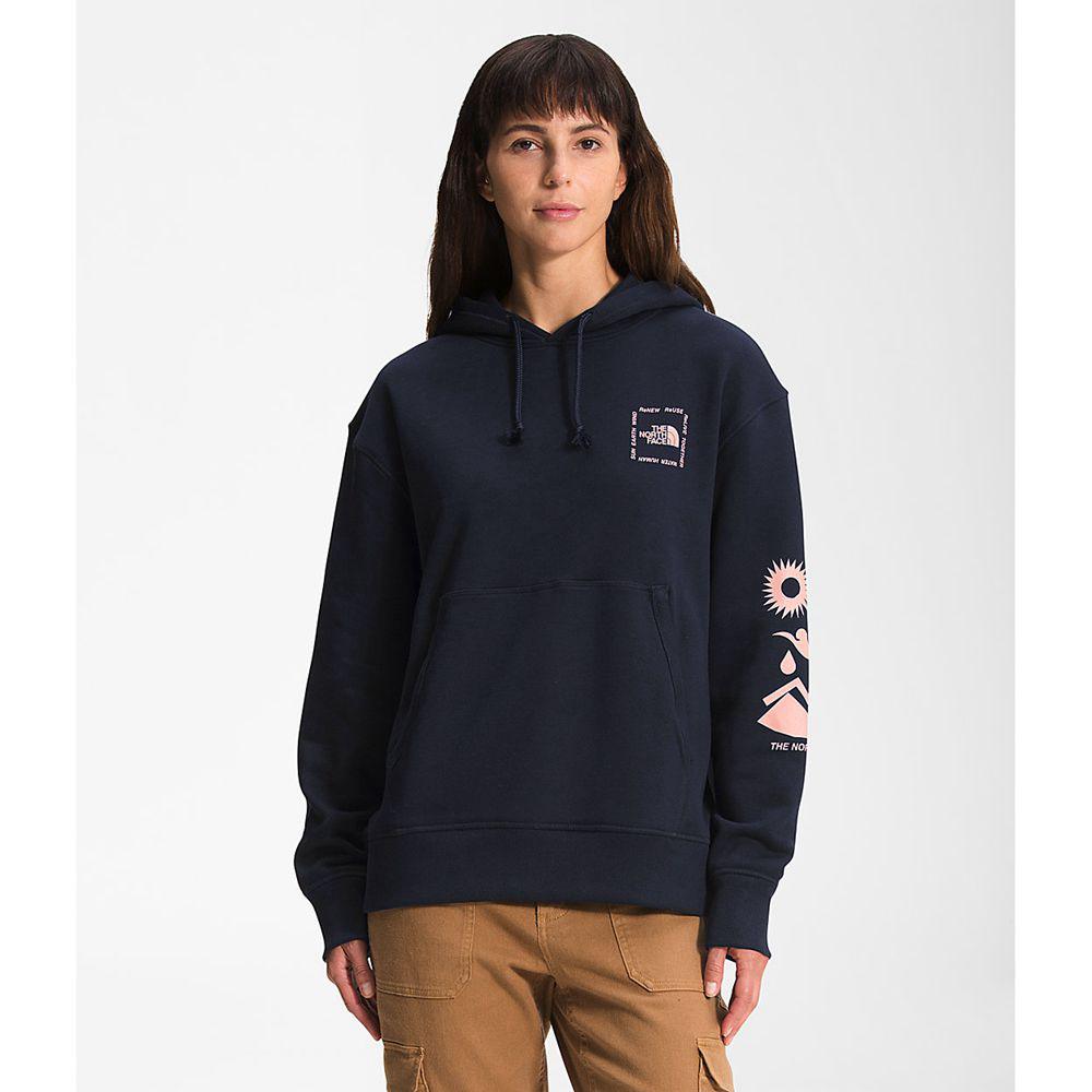 The North Face Himalayan Bottle Source Pullover Γυναικεια Φούτερ Hoodie - Σκουρο Μπλε (QKSI16798)